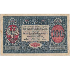 100 mkp 1916 jenerał - numeracja 7-cyfrowa