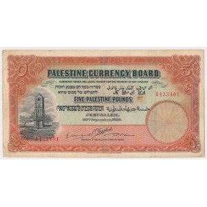 Palestine, 5 Pounds 1929