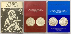 Danziger Münze, Gumowski + Polnische Münzen und Medaillen auf ausländischen Auktionen 1987-1994, Kurpiewski (3St.)