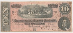 Konfederované státy americké, Richmond, 10 dolarů 1864