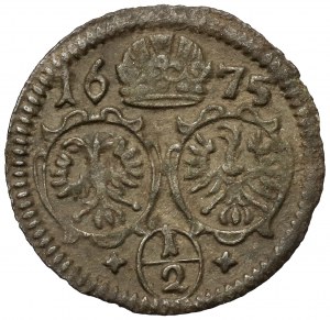 Śląsk, Leopold I, 1/2 krajcara 1674, Opole (jednostronne)