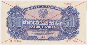 Nr 389. 50 złotych 1944 ...owe - WZÓR - EE 069...