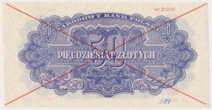 Nr 389. 50 złotych 1944 ...owe - WZÓR - EE 069...