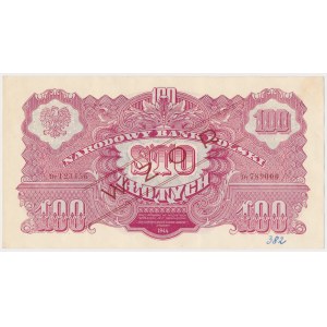 100 złotych 1944 ...owe - WZÓR - Dr - seria zastępcza