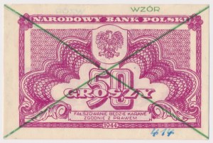 N. 414. 50 centesimi 1944 - MODELLO