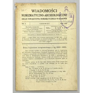 Wiadomości Numizmatyczno-Archeologiczne 1919/6