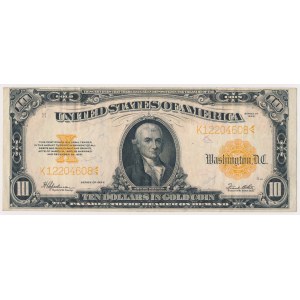 USA, 10 Dollars 1922 - Gold Certificate