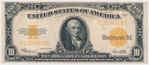 USA, 10 Dollars 1922 - Gold Zertifikat