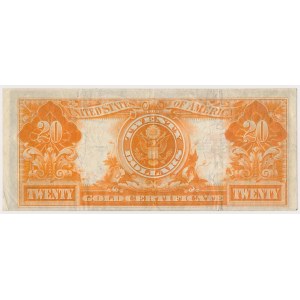 USA, 20 Dollars 1922 - Gold Certificate