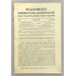 Wiadomości Numizmatyczno-Archeologiczne 1919/3