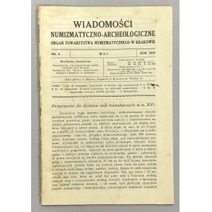 Wiadomości Numizmatyczno-Archeologiczne 1919/5