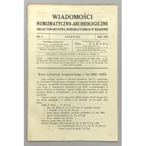 Wiadomości Numizmatyczno-Archeologiczne 1919/6