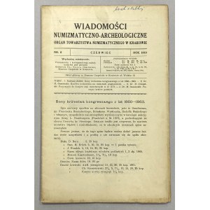 Wiadomości Numizmatyczno-Archeologiczne 1919/6