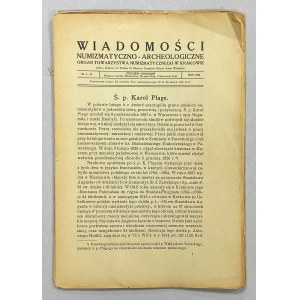 Wiadomości Numizmatyczno-Archeologiczne 1926
