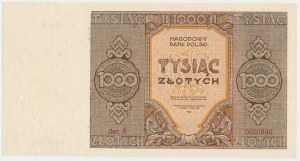 1,000 zloty 1945 - Ser.A 0000000