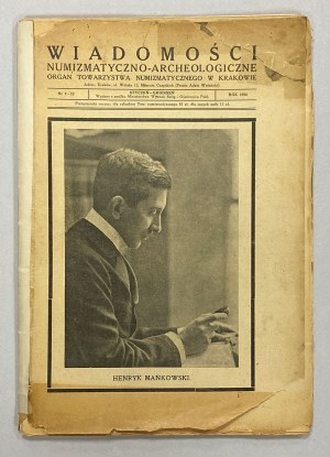 Wiadomości Numizmatyczno-Archeologiczne 1924