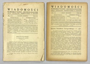 Wiadomości Numizmatyczno-Archeologiczne 1920