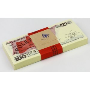 Paczka bankowa 100 zł 1986 - RR