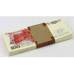 Paczka bankowa 100 zł 1988 - RE