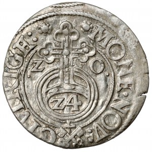 Sigismondo III Vasa, mezzo binario Riga 1620 - chiavi - NOV