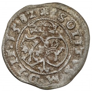Zygmunt III Waza, Szeląg Wilno 1592 - data jak 1582 - SOLITVS - rzadki