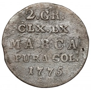 Poniatowski, Półzłotek 1775 EB