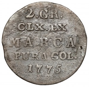 Poniatowski, Półzłotek 1775 EB