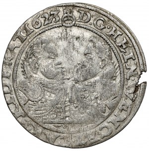 Slezsko, Jindřich Václav a Karel Fridrich, 24 krajcary 1623, Olesnica