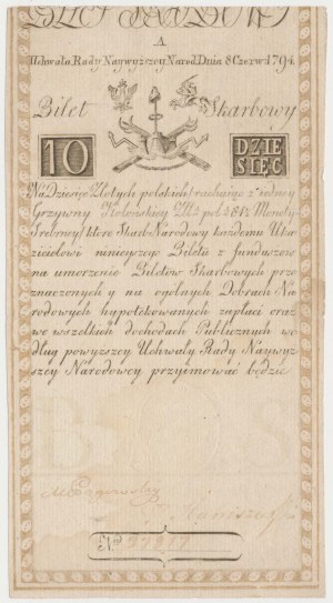10 złotych 1794 - A - J HONIG [& ZOONEN]