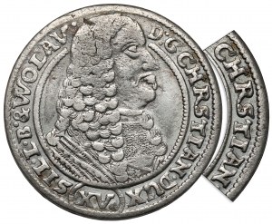 Silesia, Chrystian of Wallachia, 15 krajcars 1664, Brzeg - error CHRSTIAN