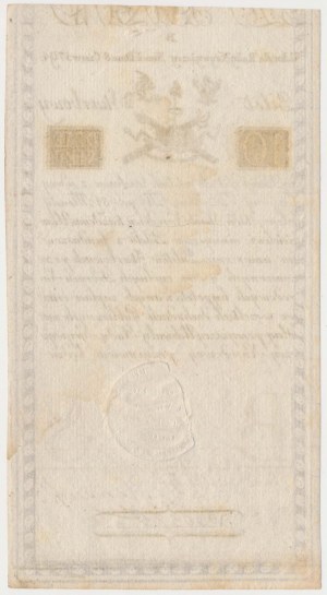 10 zloty 1794 filigrana [D] e CBLAUW - serie B