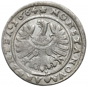 Silesia, Chrystian of Wallachia, 15 krajcars 1664, Brzeg - CHRITIAN error