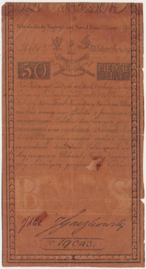 50 złotych 1794 - D - [PIETER DE VRIES &] COMP-