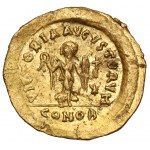 Justyn I (518-527 n.e.) Tremissis, Konstantynopol