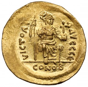 Bisanzio, Giustiniano II (565-578 d.C.) Solido, Costantinopoli