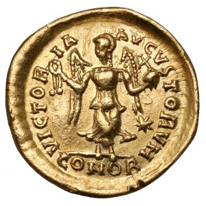 Teodozjusz (402-450 n.e.) Tremissis, Konstantynopol