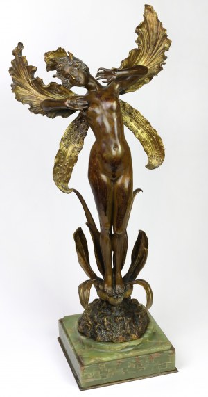 France, Louis Chalon, Sculpture 'La Fée' / 'The Fairy' (~1900).