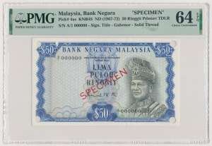 Malaysia, 50 Ringgit ND (1967-72) - SPECIMEN