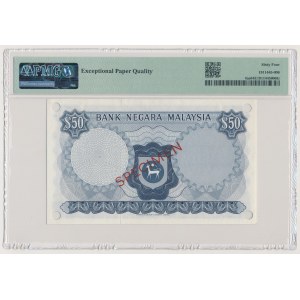 Malaysia, Bank Negara 50 Ringgit ND (1967-72) SPECIMEN