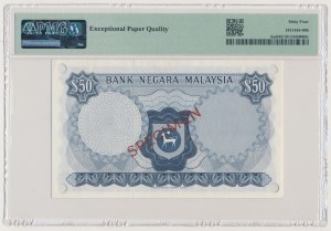 Malaysia, Bank Negara 50 Ringgit ND (1967-72) SPECIMEN