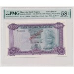 Malaysia, Bank Negara 1000 Ringgit ND (1967-72) SPECIMEN