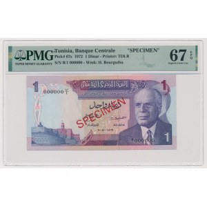 Tunisia, 1 Dinar 1972 SPECIMEN