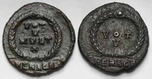 Jowian (363-364 n.e.) Follis - zestaw (2szt)