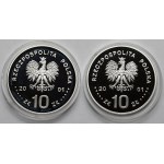 10 złotych 2001 Jan III Sobieski - zestaw (2szt)