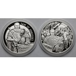 10 złotych 2001 Jan III Sobieski - zestaw (2szt)