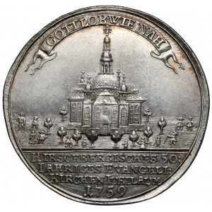 Śląsk, Medal 50-lecie kościoła ewangelickiego w Jeleniej Górze 1759