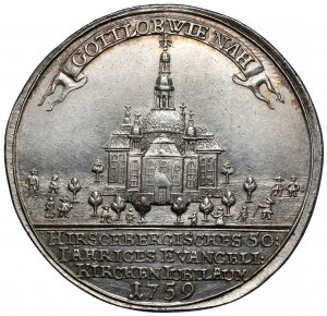 Silesia, Jelenia Góra, 50th Anniversary Medal of the Evangelical Church 1759