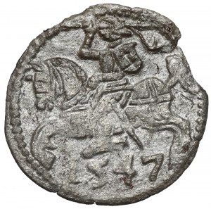 Sigismund II Augustus, Vilnius denarius 1547 - very rare
