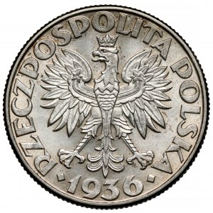 Żaglowiec 2 złote 1936