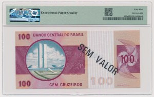 Brazylia, 100 Cruzeiros ND (1970-81) SPECIMEN